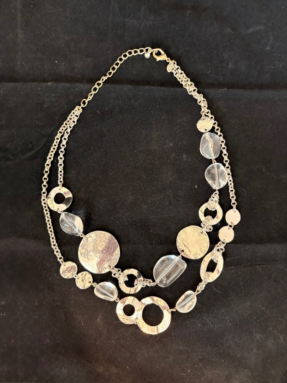 Chico's Double Strand Statement Necklace